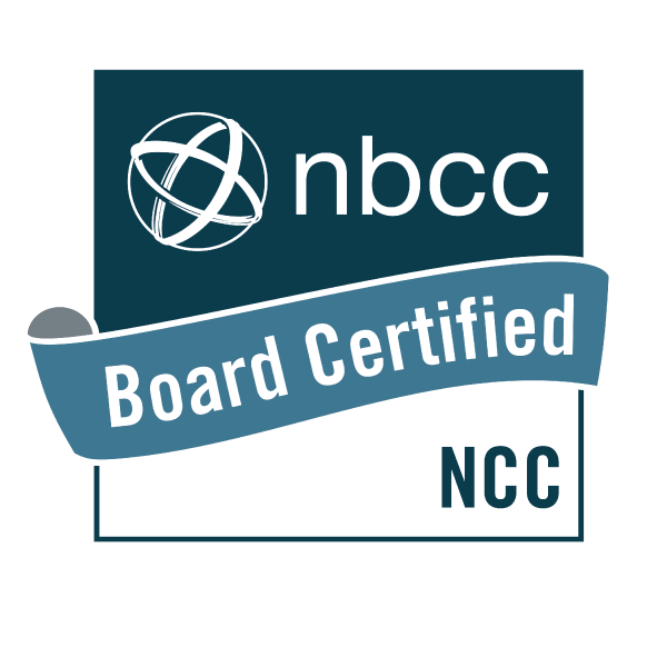NBCC Board Certified NCC credential badge